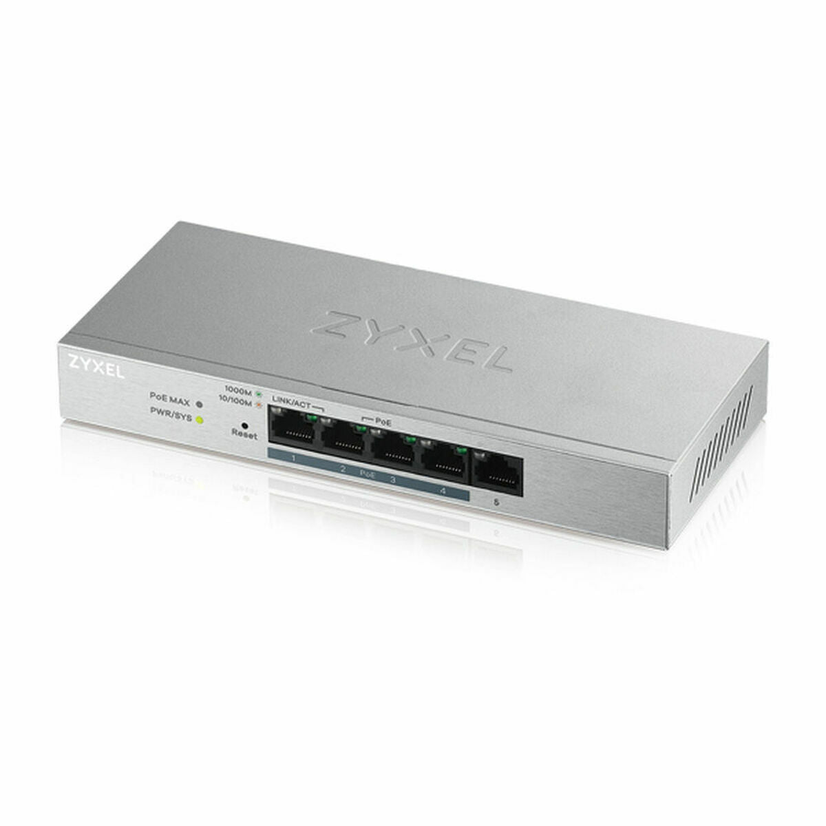 Switch ZyXEL GS1200-5HP  RJ-45 PoE Grey