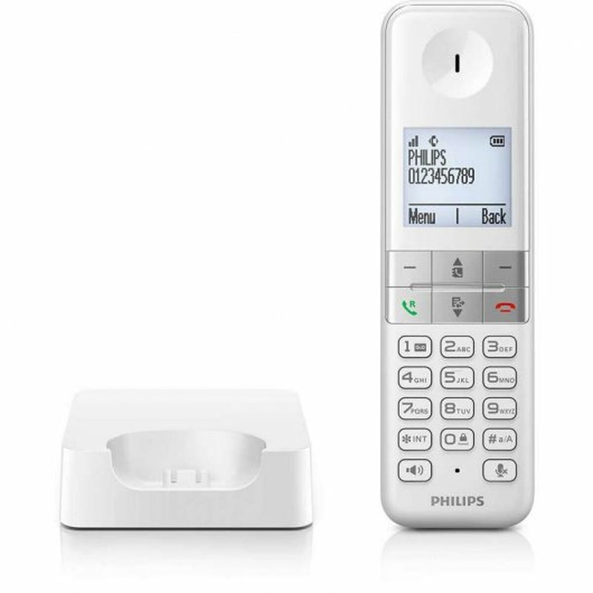 Wireless Phone Philips D4701B/34 White Black