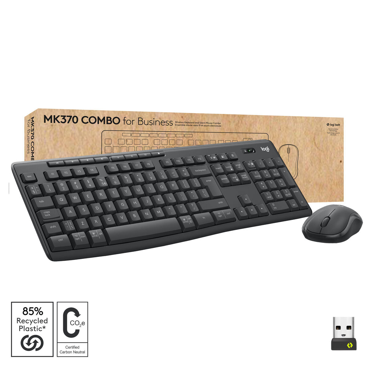 Keyboard and Mouse Logitech 920-012077 Grey Graphite English EEUU Qwerty US
