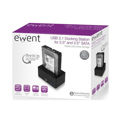External Box Ewent EW7012 2,5"-3,5" SATA Black