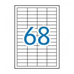 Adhesive labels Apli 581282 100 Sheets 48,5 x 16,9 mm White