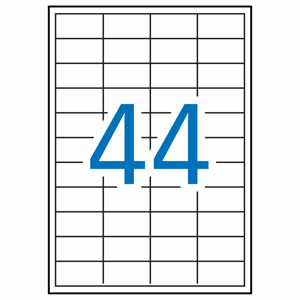 Adhesive labels Apli 581285 100 Sheets 48,5 x 25,4 mm White
