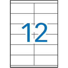 Adhesive labels Apli 1289 100 Sheets 105 x 48 mm White