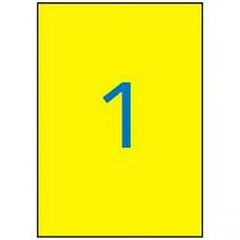 Printer Labels Apli     Yellow 210 x 297 mm