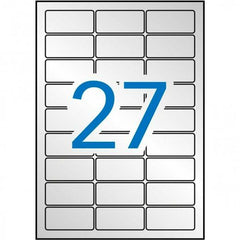Adhesive labels Apli Metallic Silver 63,5 x 29,6 mm