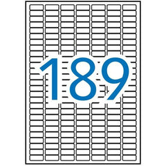 Adhesive labels Apli White 25,4 x 10 mm 114 x 10 mm