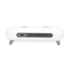 Alarm Clock with Wireless Charger KSIX Retro White 10 W