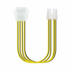 Extension Lead TooQ 8P/H-4+4P/M Power Cord Cable