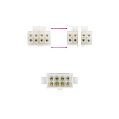 Extension Lead TooQ 8P/H-4+4P/M Power Cord Cable
