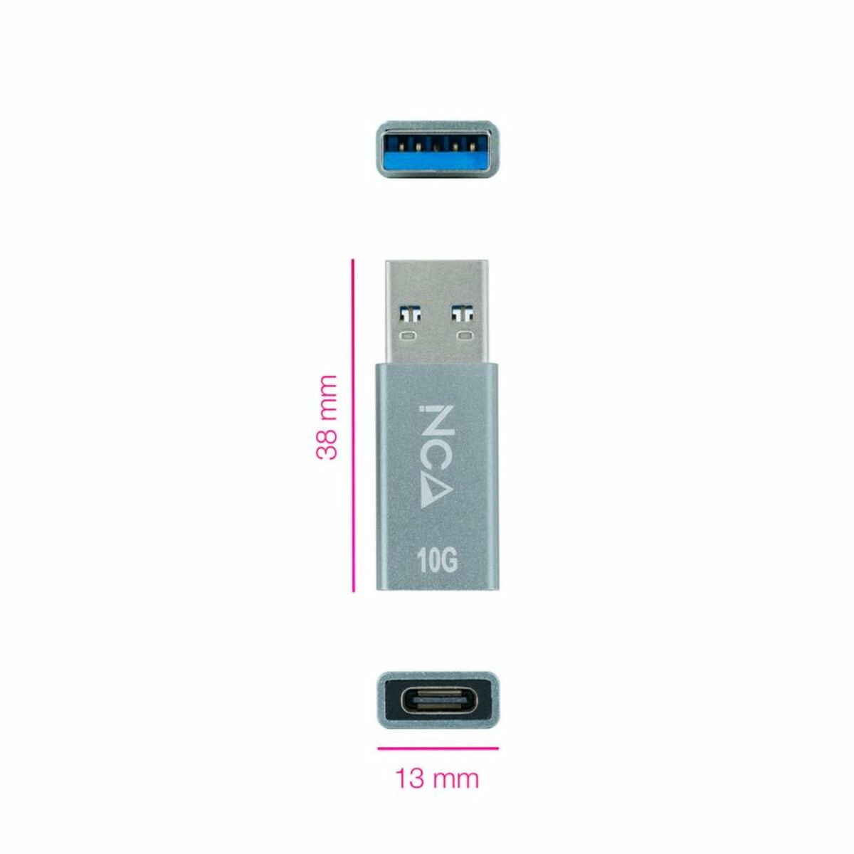 USB 3.0 to USB-C 3.1 Adapter NANOCABLE
