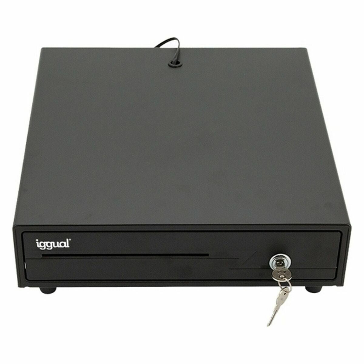 Cash Register Drawer iggual IRON-10 Black