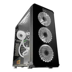 ATX Semi-tower Box Nox HUMMER TGX RGB Black