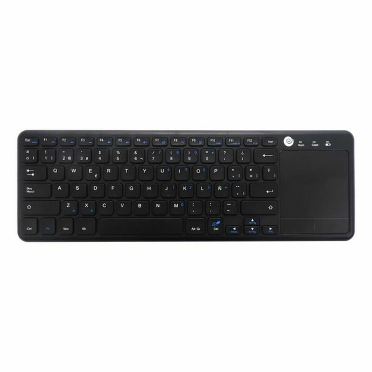 Keyboard with Touchpad CoolBox COO-TEW01-BK Spanish Black Spanish Qwerty QWERTY