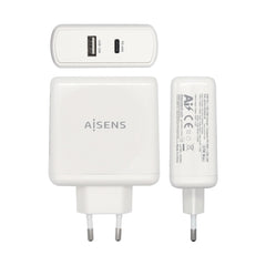 USB Wall Charger Aisens ASCH-2PD45A-W 57 W White USB-C