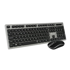 Keyboard and Wireless Mouse Subblim Black Grey Spanish Qwerty