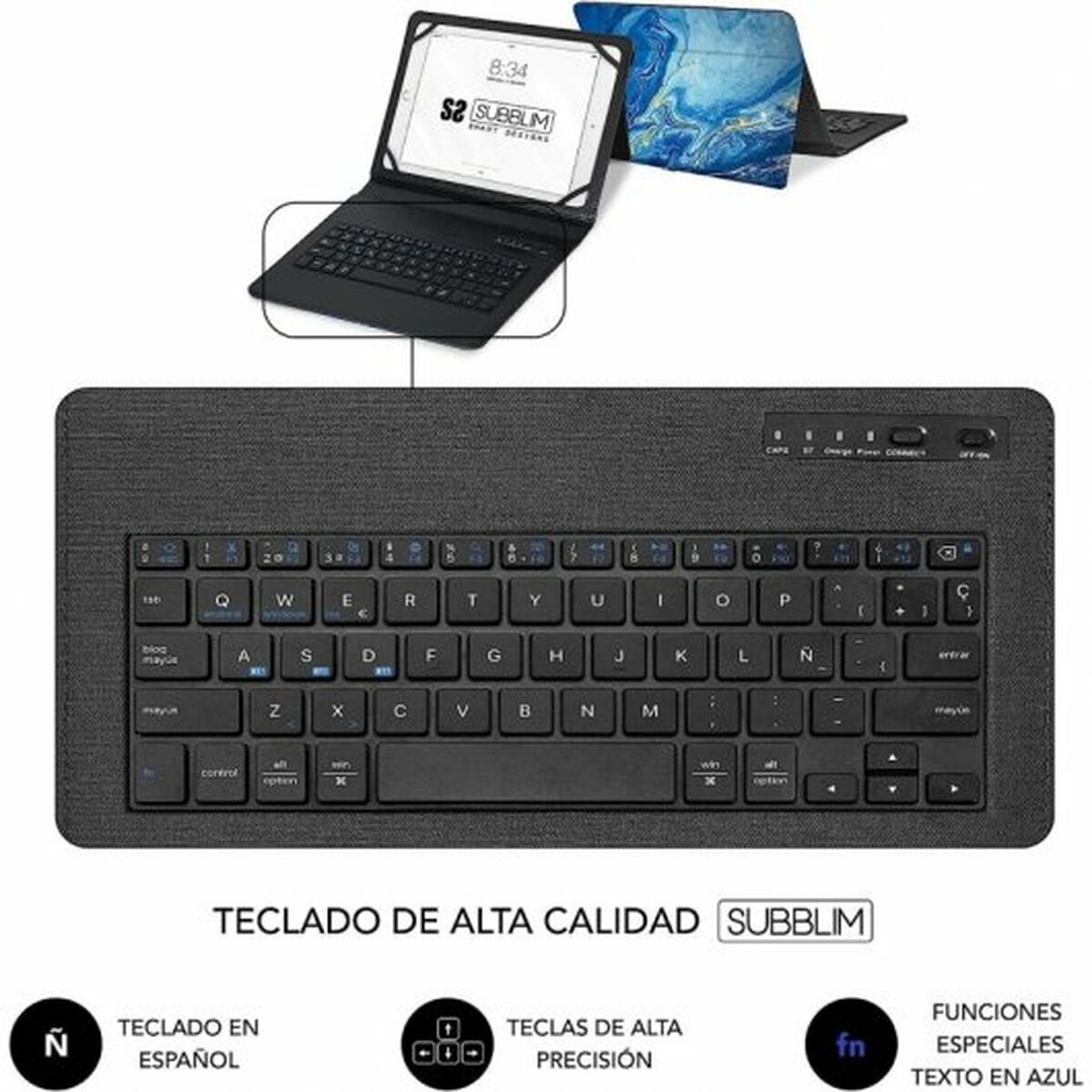 Case for Tablet and Keyboard Subblim SUBKT5-BTTB01 Multicolour macOS