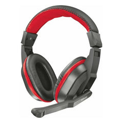 Headphones with Microphone Trust 21953 Black Yes Red Red/Black