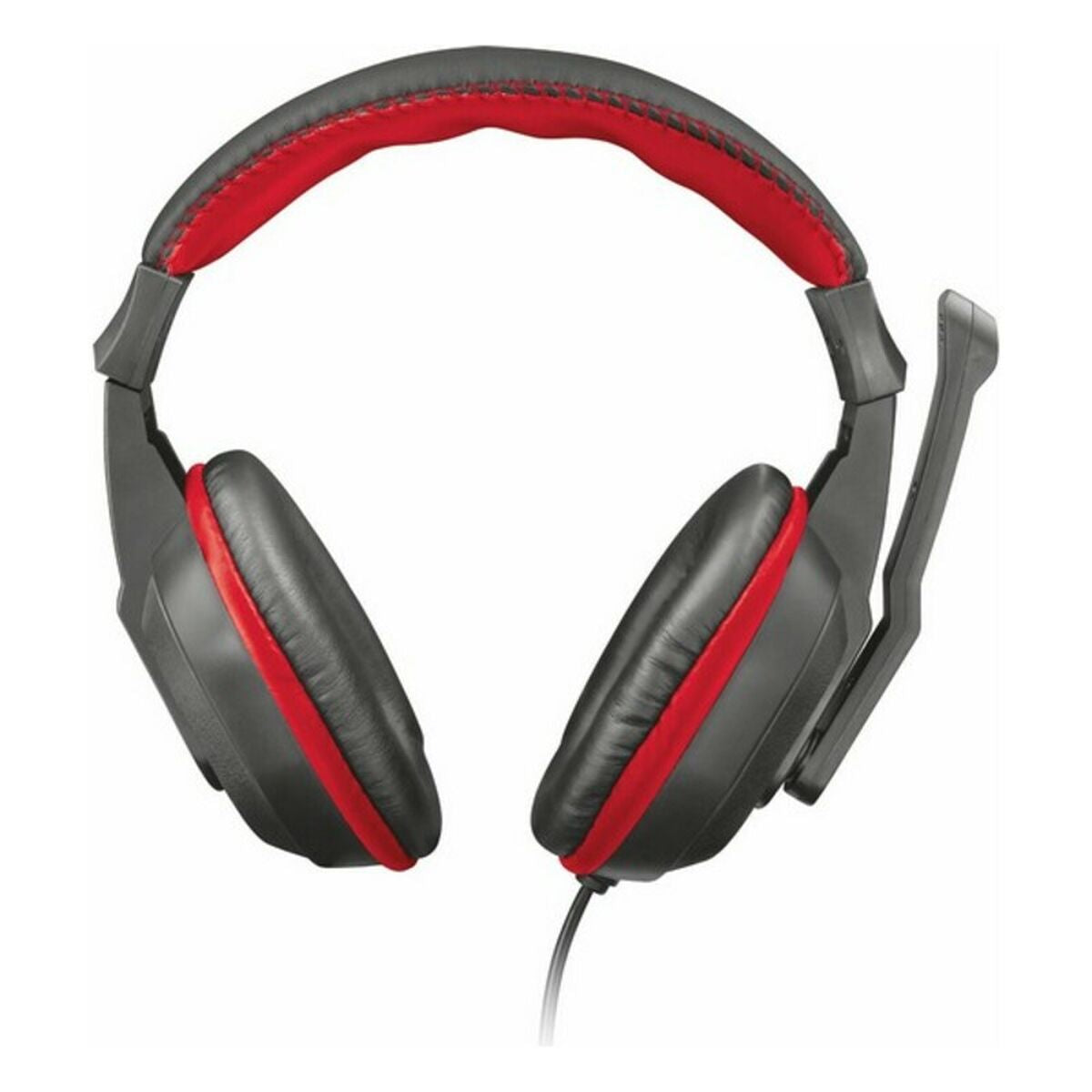 Headphones with Microphone Trust 21953 Black Yes Red Red/Black