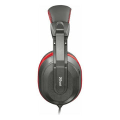 Headphones with Microphone Trust 21953 Black Yes Red Red/Black