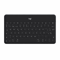 Bluetooth Keyboard with Support for Tablet Logitech Black (Refurbished D)