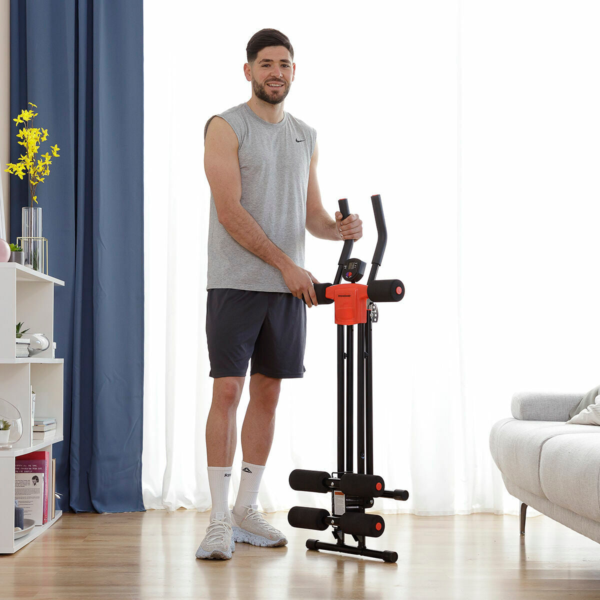 Folding Abdominal Machine with Exercise Guide Plawer InnovaGoods V0103487 (Refurbished A)