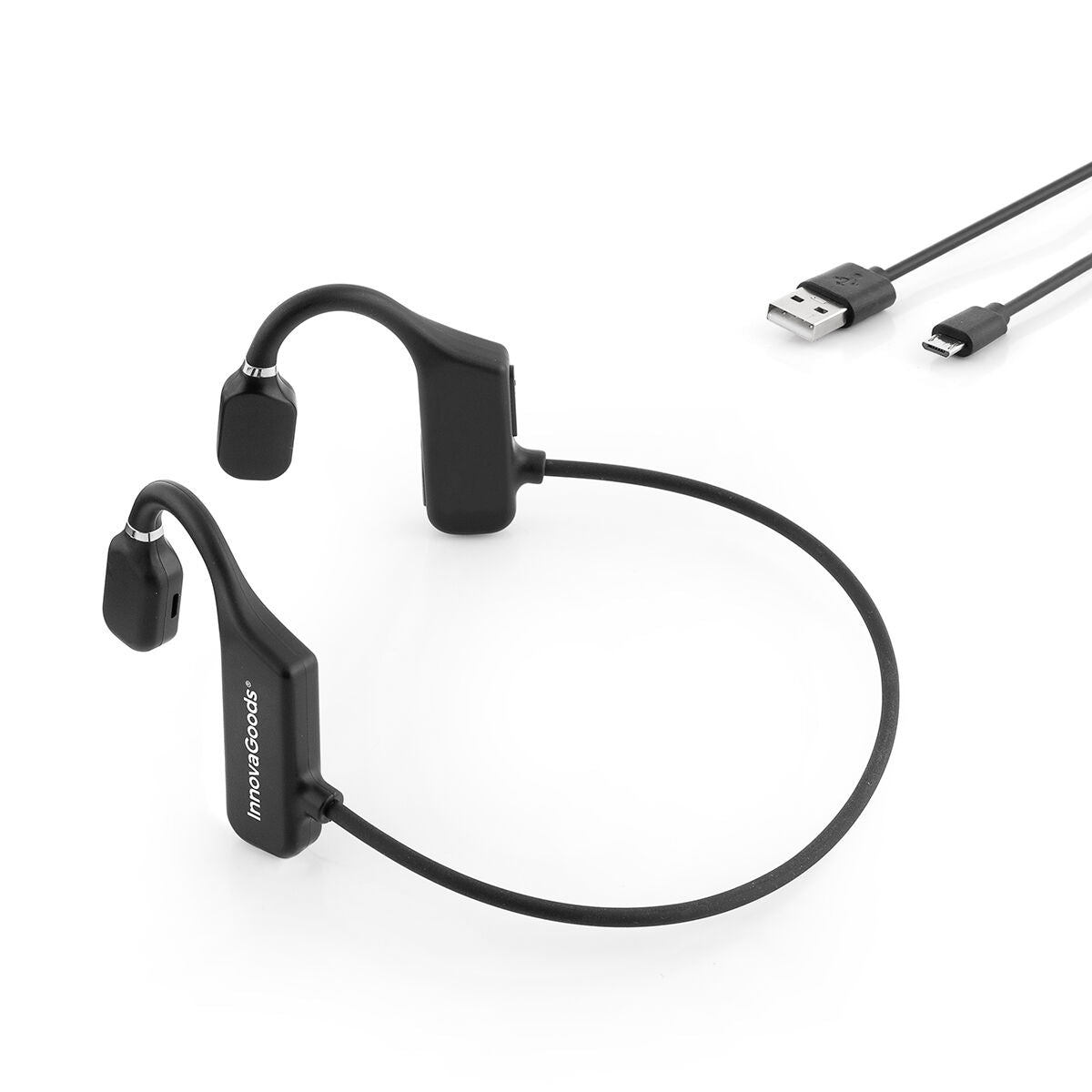 Open Ear Sports Headphones Freear InnovaGoods Black (Refurbished A)
